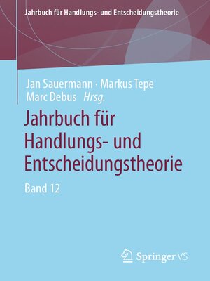 cover image of Jahrbuch für Handlungs- und Entscheidungstheorie